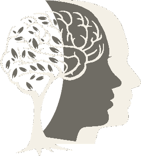 Mike Mah, MD brain and tree logo mark