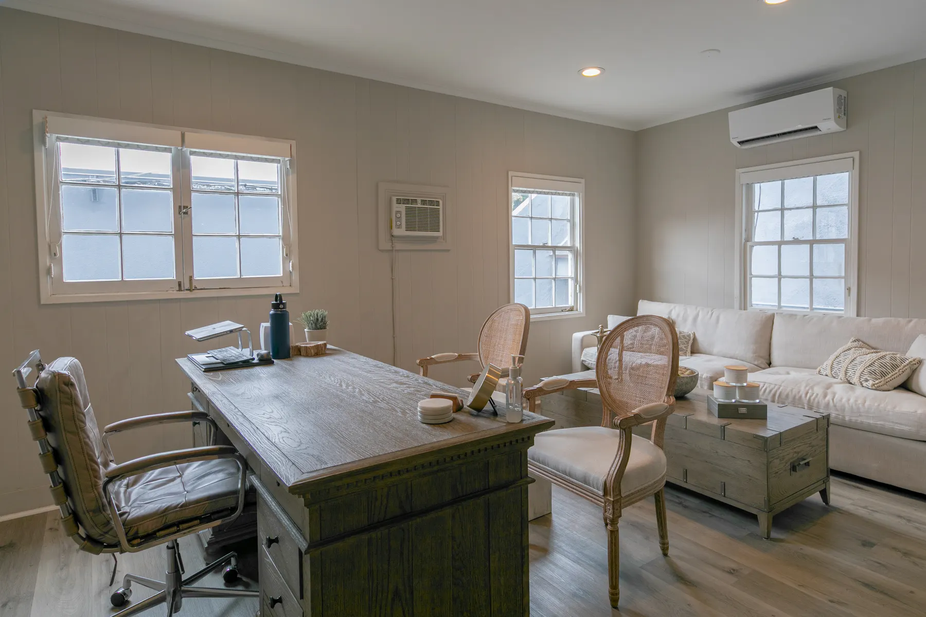 The consultation room in Dr. Mike Mah's Century City office